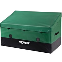 Caja De Almacenamiento Exterior Vevor De 150 Galones, Impermeable, Negra Y Verde