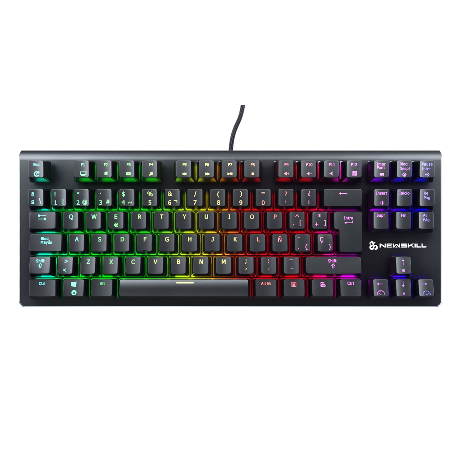 Newskill - Teclado Gamer Negro Serike Tkl-rgb Switch Outemu Red