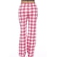 thumbnail image 3 of Pantalones de pijama a cuadros para mujer, 100 % algodón jersey, 3 of 5
