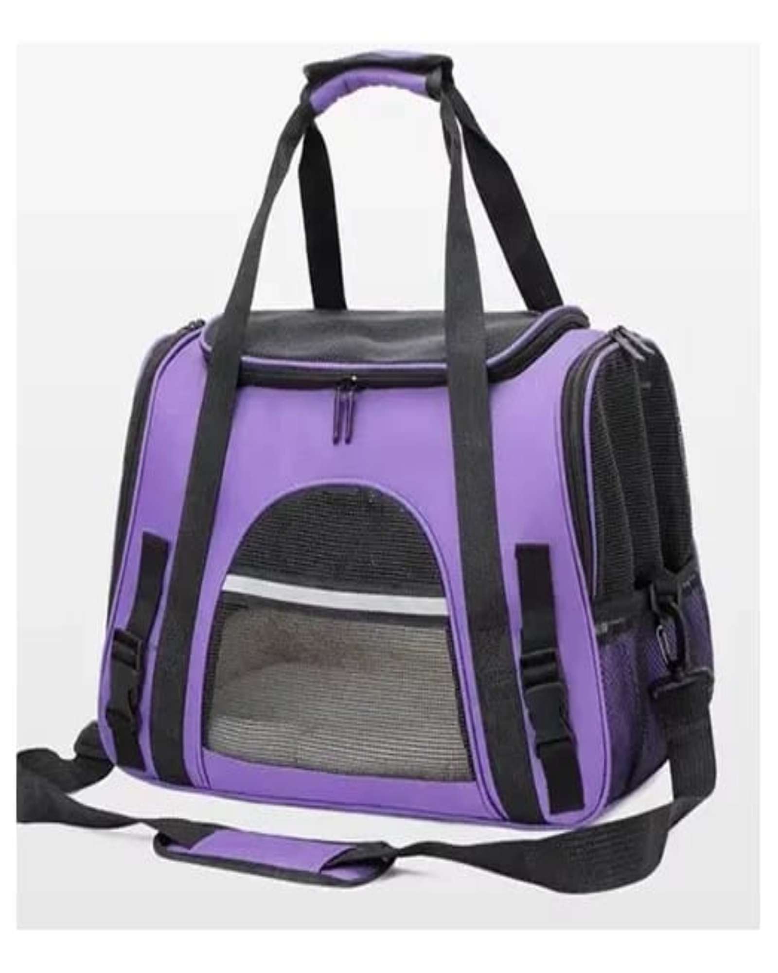 Todo Para El Hogar - Bolso Para Mascota Perro Y Gato Transportador Respirable (Morado)