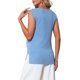 thumbnail image 3 of INSPIRE CHIC Top de Primavera para Mujeres Embarazadas, Camiseta de Manga Corta, Tops Básicos de Punto Acanalado, Ajuste Ceñido, Camisas Casuales 2026 S Azul, 3 of 5