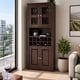 thumbnail image 5 of Vitrina Bar Berlin Madera Vidrio 4 puertas color Chocolate, 5 of 5