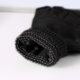 thumbnail image 3 of Guantes de medio dedo de invierno de punto con pantalla táctil, cálidos y elásticos, sin dedos, talla común para hombres y mujeres, color negro., 3 of 5