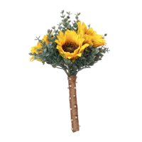 Magideal - Ramo De Flores Con Girasoles Novia Con Flores Con Girasol Arte De Bricolaje Artesanía 20 Cm X 30 Cm Ramo De Novia Duradero Decoración De Primavera De