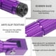 thumbnail image 2 of Estriberas traseras plegables para motocicleta JXPANG M8 moradas universales, 2 of 7