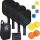 thumbnail image 1 of Set de palas JonCaye para pickleball con 4 raquetas y pelota de fibra de vidrio, 1 of 8