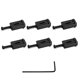 thumbnail image 2 of Sillines De Puente De Rodillo De Metal De 6 Piezas Sillines De Trémolo De Guitarra Negro, 2 of 5