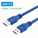 thumbnail image 2 of Cable USB a USB 3.0 GB datos USB macho a usb macho 1 mt resistente ABS para impresoras notebook, 2 of 5