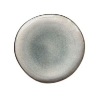 Mova - Set 6 Platos Redondo Ceramica 27 Cm Gris Linea Laos