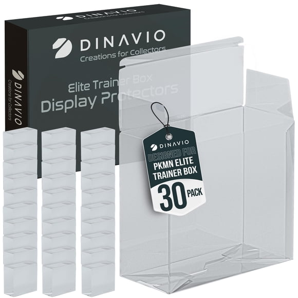 Caja protectora de plástico PET Dinavio Crafthouse, paquete de 30