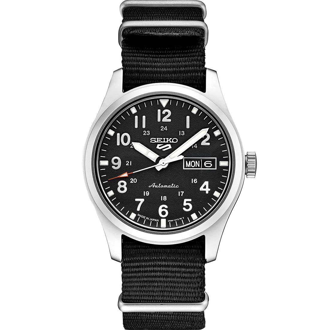 Reloj Seiko 5 Sports Srpg37 Para Hombre Con Esfera Negra Automática