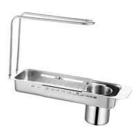 Bothyi - Estante De Drenaje Para Fregadero, Cesta De Drenaje Sobre Fregadero, Organizador De Esponja, Accesorios De Cocina, Color A