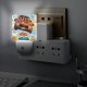 thumbnail image 5 of Los Mitchell contra las Máquinas Luz nocturna LED con sensor de anochecer a amanecer para dormitorio, baño, pasillo, escaleras - Lámpara LED nocturna de enchufe, 0.5W - 1 pieza, 5 of 6