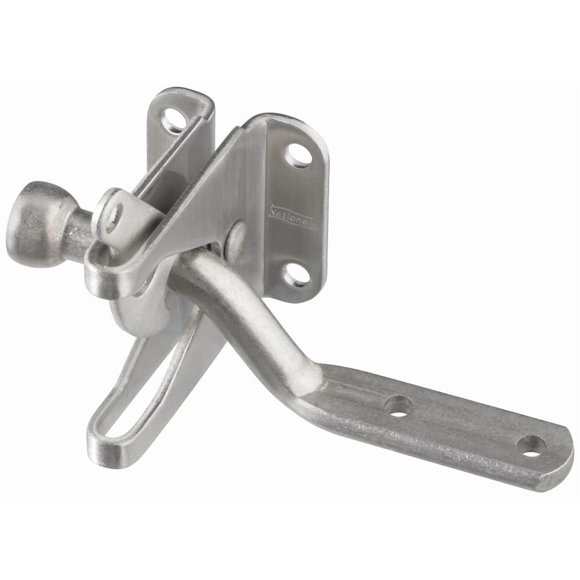 Pestillo de puerta automático National Hardware N342-600 de acero inoxidable