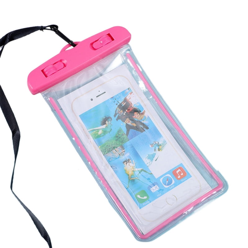 Babyluna - Funda Impermeable Antiagua Transparente Para Celuar Rosado