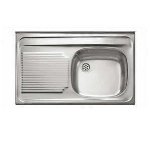 Lavaplato Teka 1Sec.Izq Y 1Dep. 0.8Mt Sobrep. Monoblock