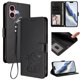 thumbnail image 2 of Funda Volteable con Diseño de Gato para iPhone 16, Negro, 2 of 6