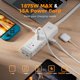 thumbnail image 3 of Regleta TESSAN 1875W 6 pies (1,8 m) 1050J USB‑C 20W gris, 3 of 9