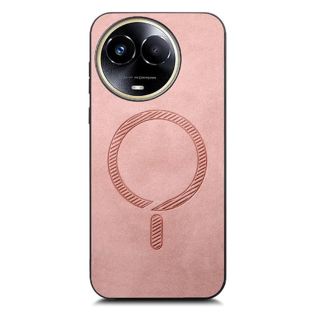 Magnetic Slim Case for Realme 11 5G with Camera Guard & Anti-Scratch Back Pink