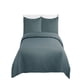 thumbnail image 1 of Cubrecama Quilt De Verano Con Colores Lisos Plaza Y Media Gris Oscuro, 1 of 4