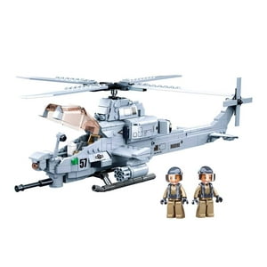 Sluban - Helicóptero De Ataque Usmc Ah-1Z, Compatible Lego
