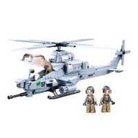Sluban - Helicóptero De Ataque Usmc Ah-1Z, Compatible Lego