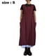 thumbnail image 2 of Vestido informal holgado de lino y algodón para mujer, con tirantes largos, estilo pichi, con bolsillos, 2 of 5
