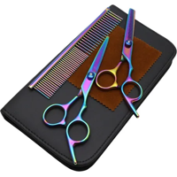 Genérico - Kit Tijeras Estuche + Filo Navaja + Entresacadora