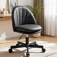 Silla De Oficina Gtplayer Pequeña, Ergonómica, Alta, Con Ruedas, Piel Sintética