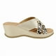 thumbnail image 1 of Sandalia New Walk Tiras Cruzadas Dorada, 1 of 6