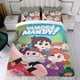thumbnail image 4 of ¡Vamos, Mandy! Conjunto de sábanas temático, trío de piezas, cómodo y amigable con la piel, diseño único, regalo de decoración para el hogar para familiares, amigos y fans,135cm *200cm, 4 of 6