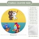 thumbnail image 2 of Brown Y Sus Amigos theme Fitted Round Tablecloths Elastic Edged Table Covers Waterproof Table Cloth For Kitchen Holiday Party Tables Decor 150cm, 2 of 6