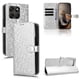 thumbnail image 1 of Funda Cartera Lunares Motorola Moto G77 con Tarjetero, Correa y Soporte Plata, 1 of 6