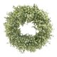 thumbnail image 1 of Guirnalda De Corona De Lavanda De 18.0 In Grande Artificial Para Puerta Delantera Decoración De Vacaciones Blanco Verde, 1 of 5