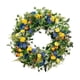thumbnail image 1 of Corona De Flores Corona Simple De Primavera Para Puerta De Entrada Para Celebración Festival Patio Diámetro 45 Cm, 1 of 3