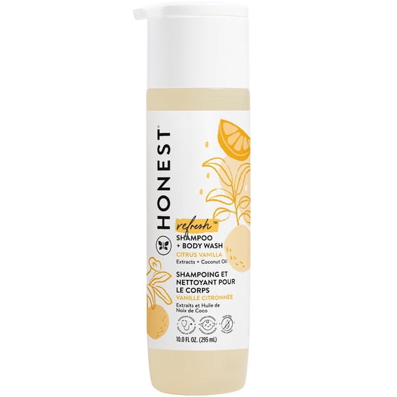 Champú limpiador y gel de baño The Honest Company 2 en 1, 300 ml