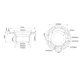 thumbnail image 4 of Brida de Inodoro SEAFLO 3" Blanco Universal para Autocaravana, 4 of 4