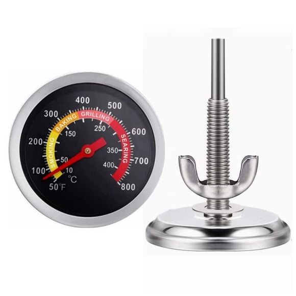 Medidor de Temperatura para Parrilla BBQ YOTOM 2.4" Acero Inoxidable