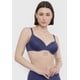 thumbnail image 3 of Sostén Mujer Bipack Liso Copa C Azul Blanco Corona, 3 of 5