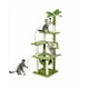 thumbnail image 2 of Rascador gatos torre yute michis arbol palmera hojas verde, 2 of 3