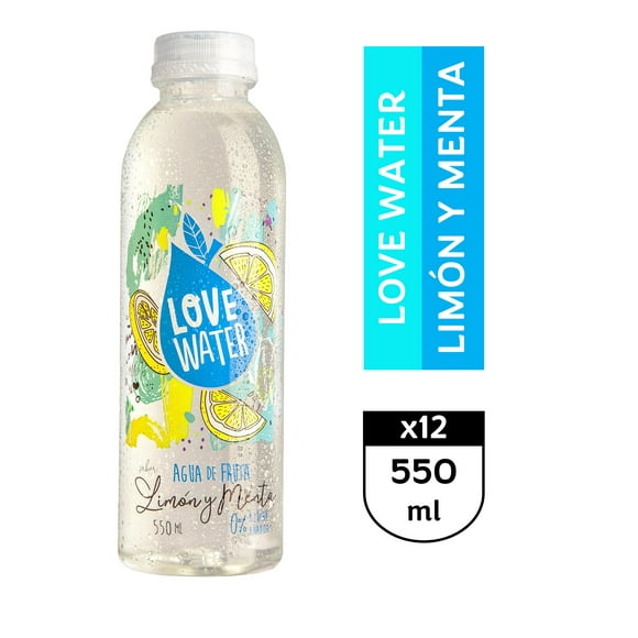 Love Water Limon Menta 12 x 550 ml
