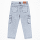thumbnail image 3 of Pantalón Jeans Cargo Niño Denim Estilo Urbano, 3 of 3