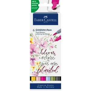 Faber Castell - Marcador Dual Goldfaberaqua Faber-Castell X6 Color Lettering