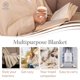 thumbnail image 5 of Manta Threadmill Luxury Cotton Queen para todas las estaciones, color blanco, 5 of 7