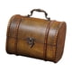 thumbnail image 3 of Caja De Baratijas Con Bisagras, Cofre Del Tesoro, Caja De Adornos, Caja De Madera, Organizador De Joyas, Marrón, 3 of 3