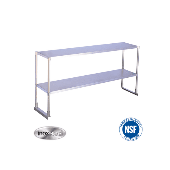 Plateo Doble 150x30x60cm Acero Inoxidable