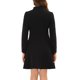 thumbnail image 3 of INSPIRE CHIC Abrigo de mujer con botones sencillos, línea A, abrigos de invierno de longitud media, talla XL, negro, 3 of 6