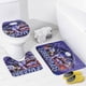thumbnail image 4 of Gárgolas-theme 4-Piece Shower Curtain Set with Rugs, Waterproof Bathroom Decor Set Includes Bath Mat, U-Shaped Rug, Toilet Lid Cover and Curtain with Hooks, 4 of 6