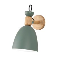 Magideal - Lámpara De Pared De Granja, Accesorios, Lámpara De Montaje En Pared, Luz , Iluminación Moderna, Pantalla De Lámpara De Metal, Ajustable Para Verde