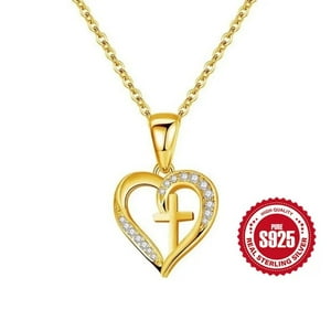 Heshpaws - Collar Con Colgante De Corazón De Plata De Ley